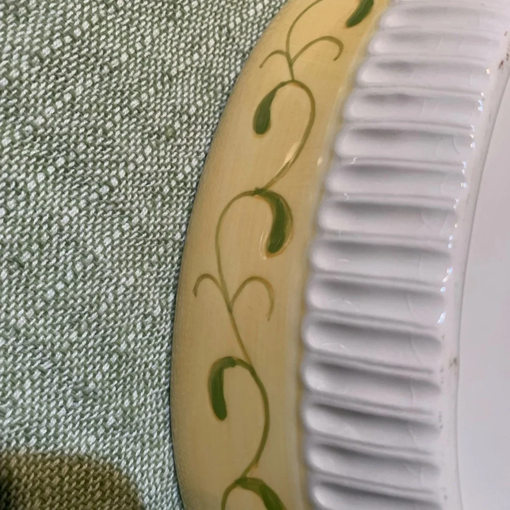 Navy and Cream Ceramic Baking Dishes set of two, small